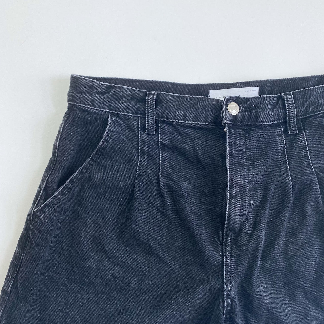 Topshop balloon fit denim 2024 shorts