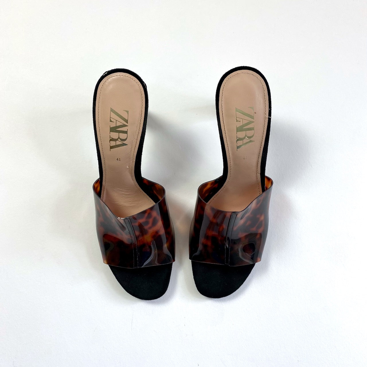 Vinyl mules hot sale zara