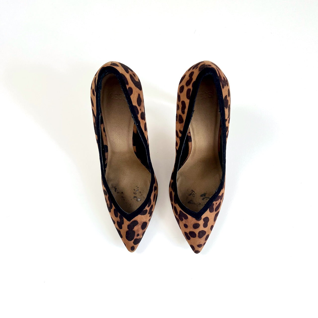 Leopard print block heel sandals, SOLD OUT on ASOS.... - Depop