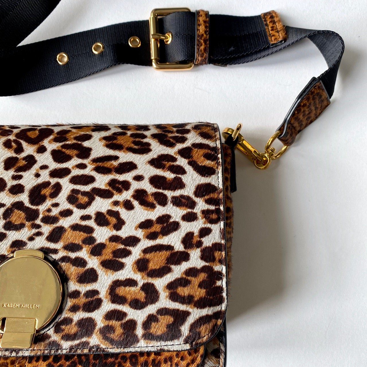 Karen millen leopard print bag hot sale