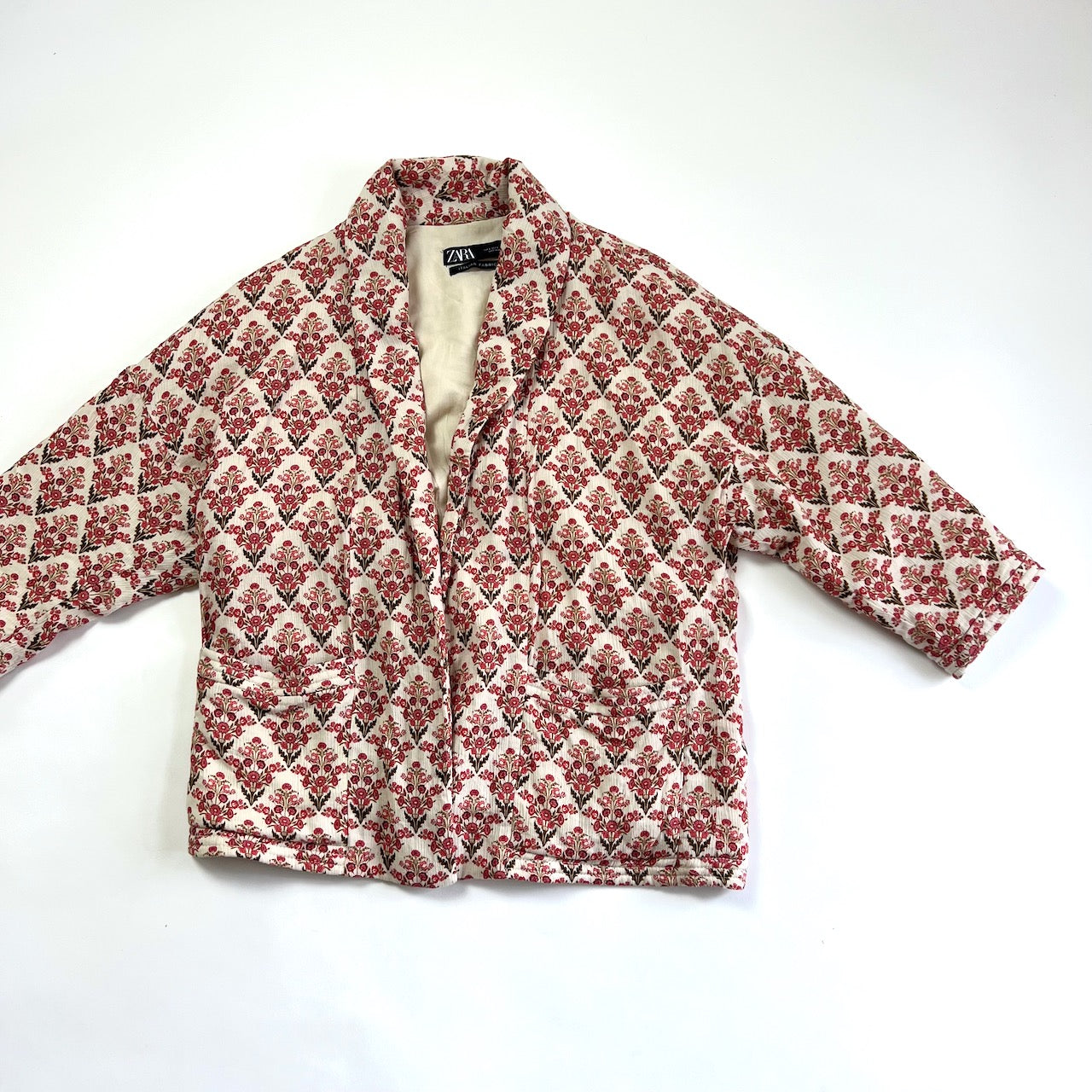 Zara floral 2024 print jacket