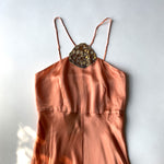 Rixo 'Lana' silk blend peach camisole dress