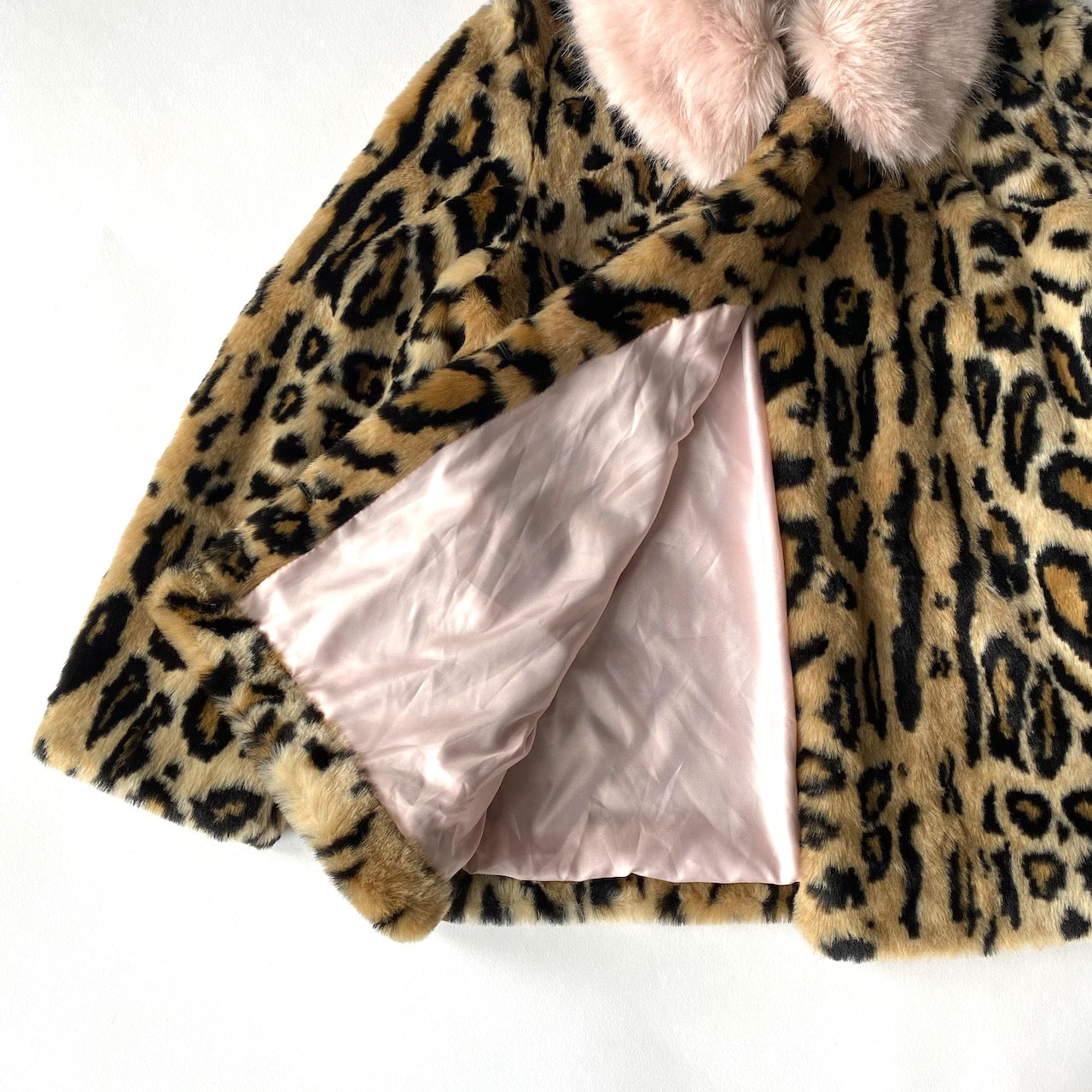 Topshop leopard hot sale fur coat