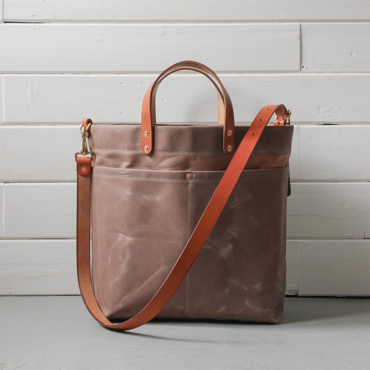 Rural Kind canvas and leather shopper bag at Manifesto Woman