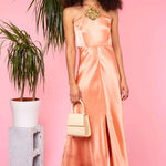 Rixo 'Lana' silk blend peach camisole dress