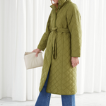 & Other Stories belted quilted coat Manifesto Woman