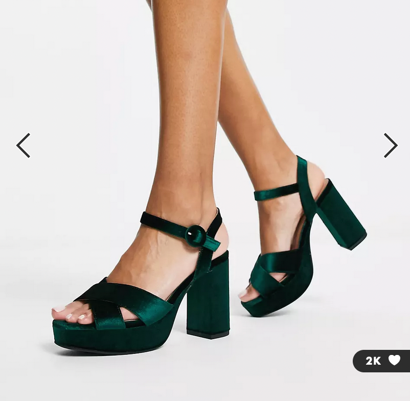 Public Desire Green Strappy Mid Stiletto Heel Sandals New Look | £14.99 |  Mirror Online