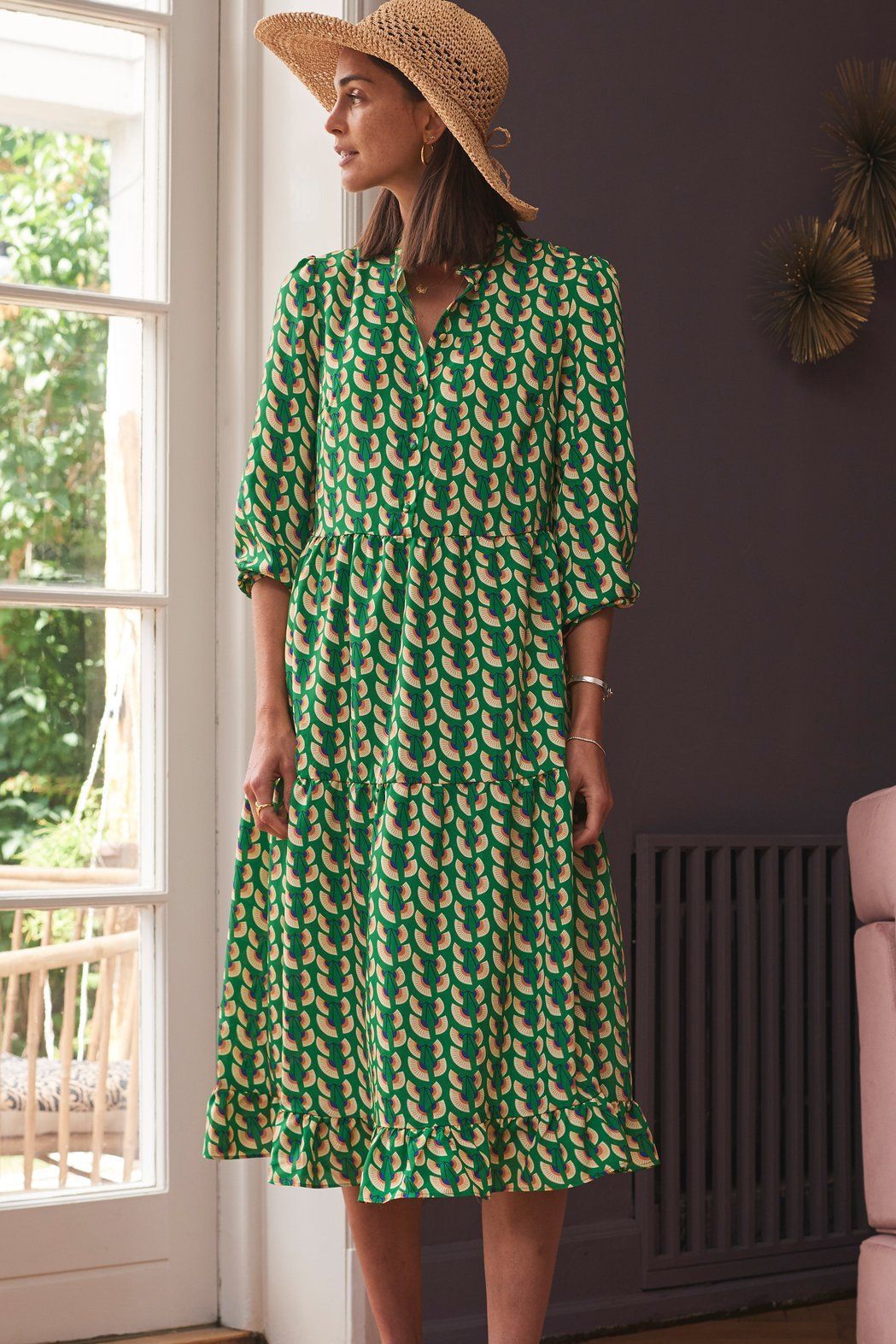 Lollys laundry 2025 anita dress green