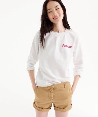 J crew sales amour sweatshirt